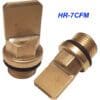 A couple of brass valves that are sitting on top of each other.